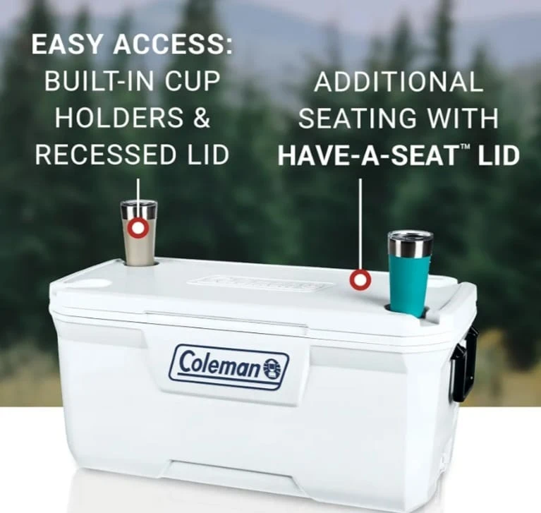 Coleman White Hard Cooler