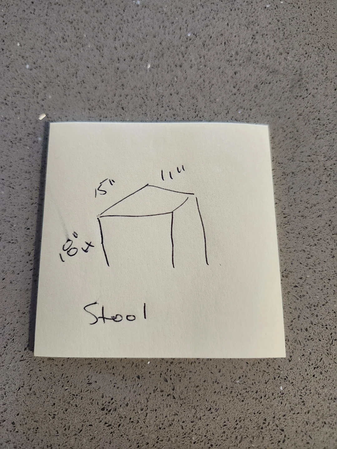 Black Wooden Stool - photo 2