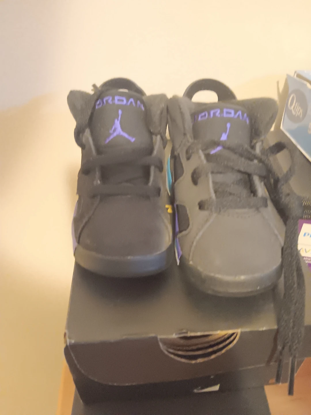 New Jordan Retro 6 Toddler Aqua Purple 5C - photo 2