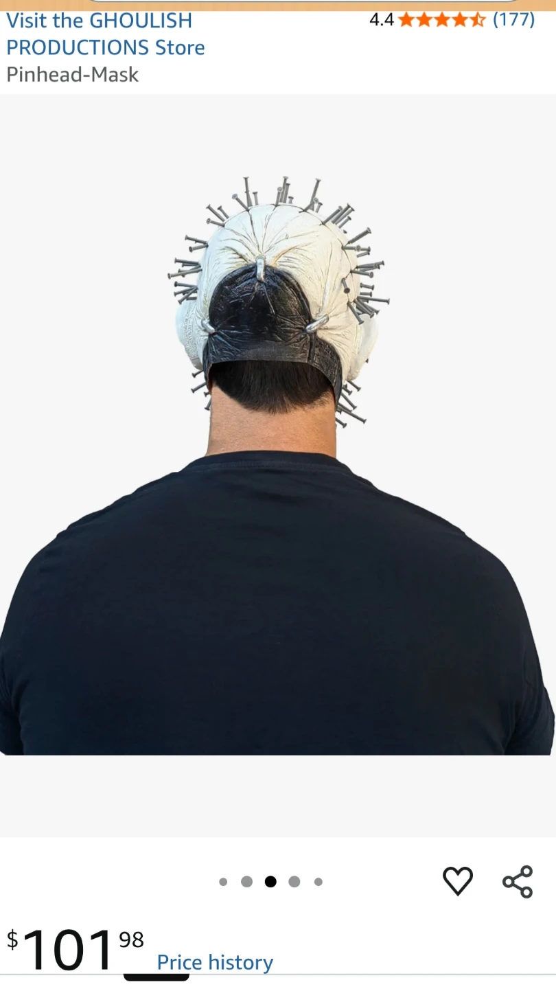Adult Hellraiser Pinhead Mask - photo 4