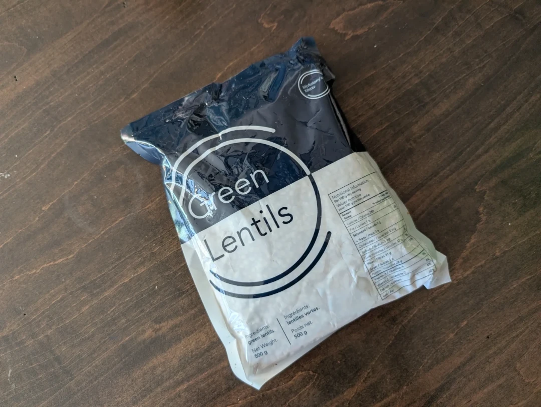 McAntony's Menu Green Lentils 500g
