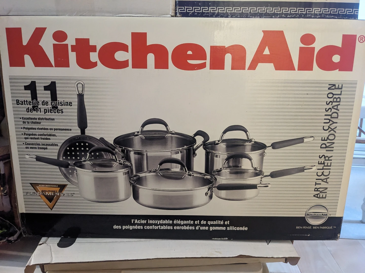 KitchenAid 11-Piece Stainless Steel Cookware Set