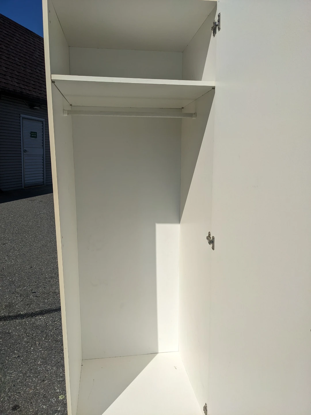 White single door wardrobe Ikea - photo 2