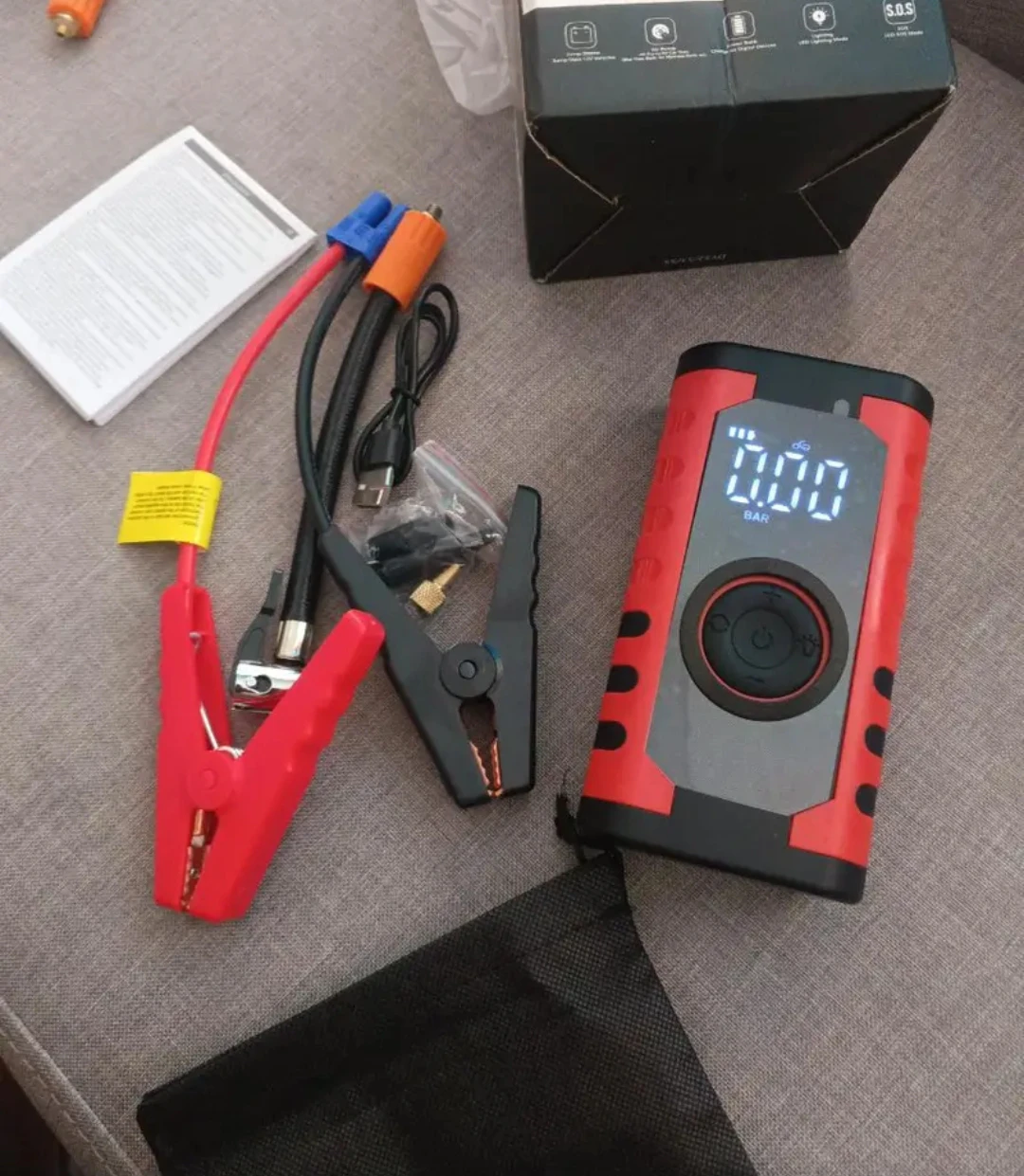 Portable Car Jump Starter and Air Compressor light and power - photo 4