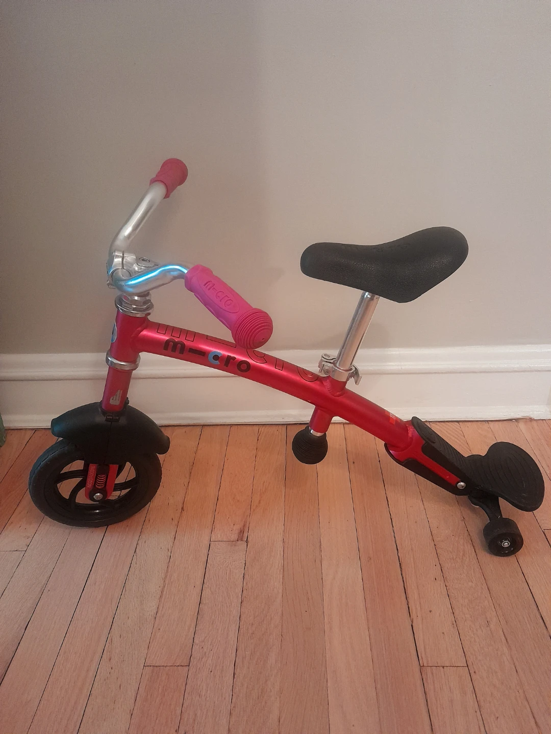M-cro Metal Pink Balance Bike Deluxe - photo 2