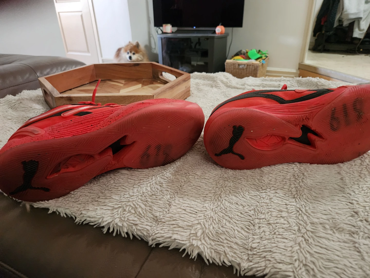 Puma Court Rider Chaos Basketball Shoes Red Size 10 - photo 2