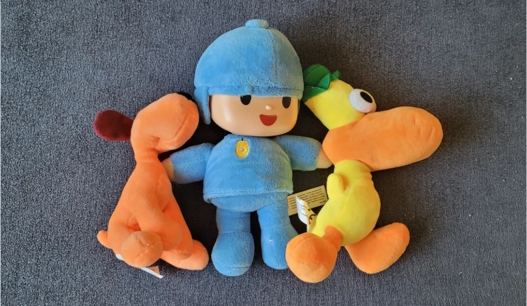 Pocoyo Plush Toy Set with Pato and Loula.