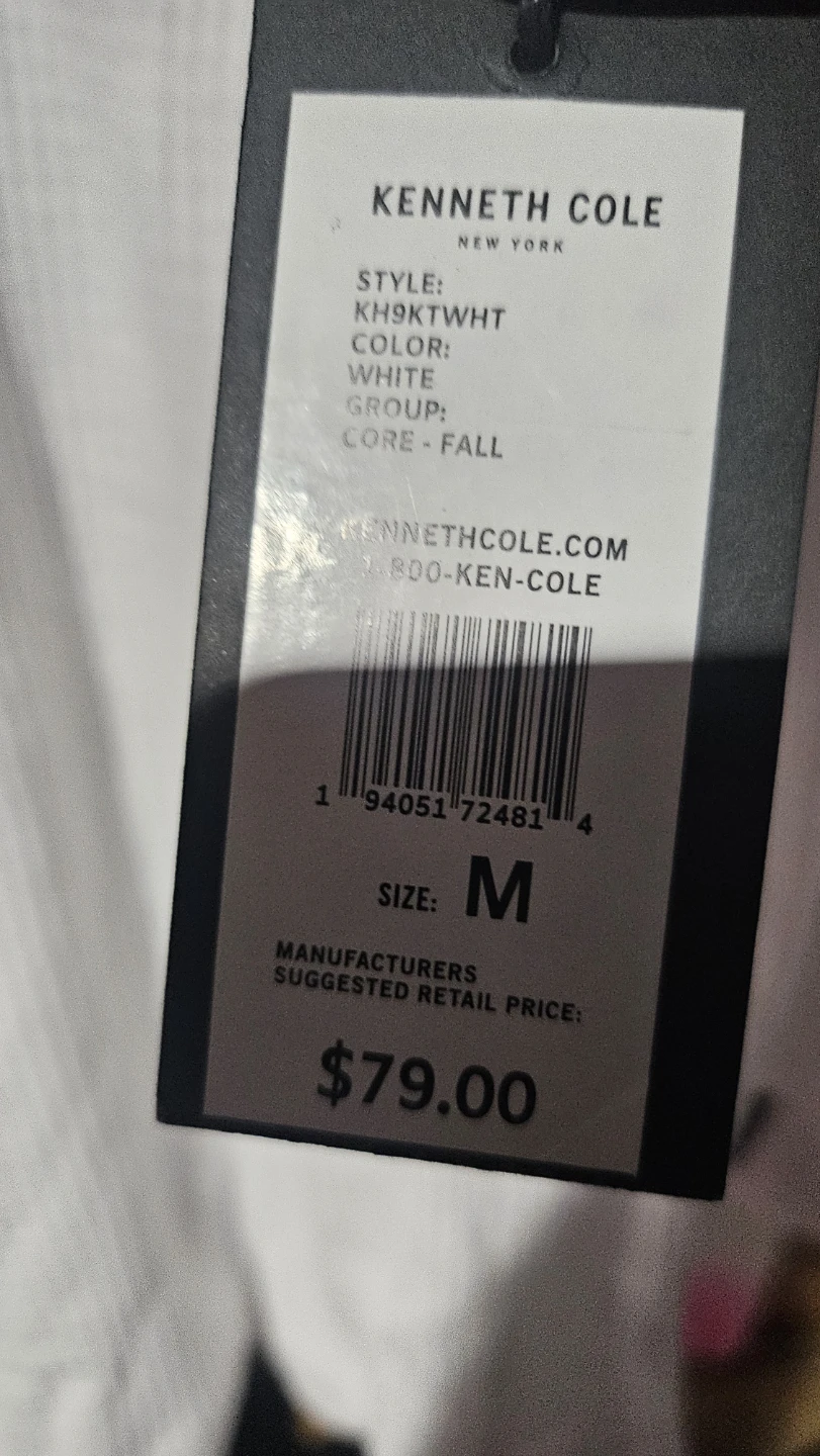 Kenneth Cole New York White Hooded Henley Size M - photo 4