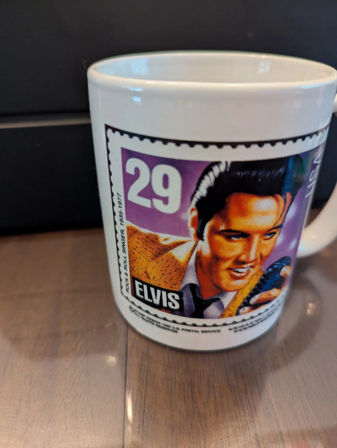 Elvis Presley 1993 USPS Commemorative Stamp Coffee Mug