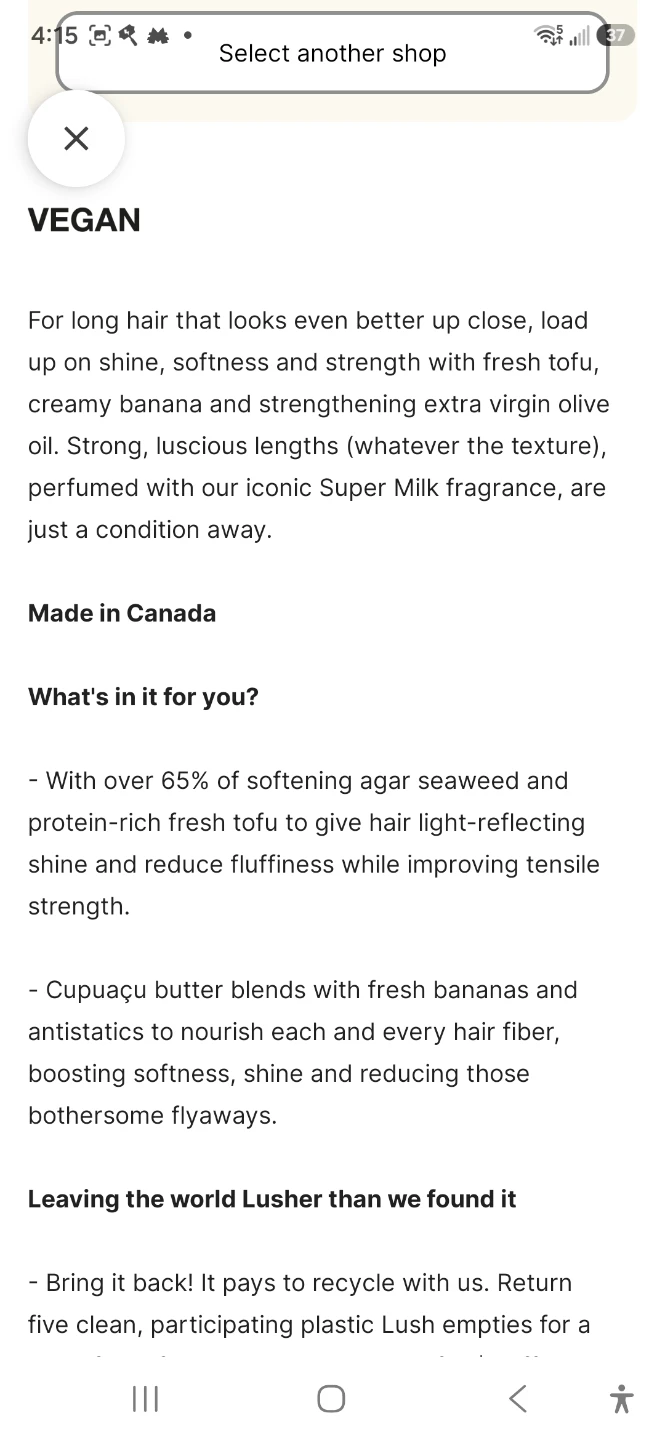 Lush Super Milk Protein Conditioner 245g - photo 2