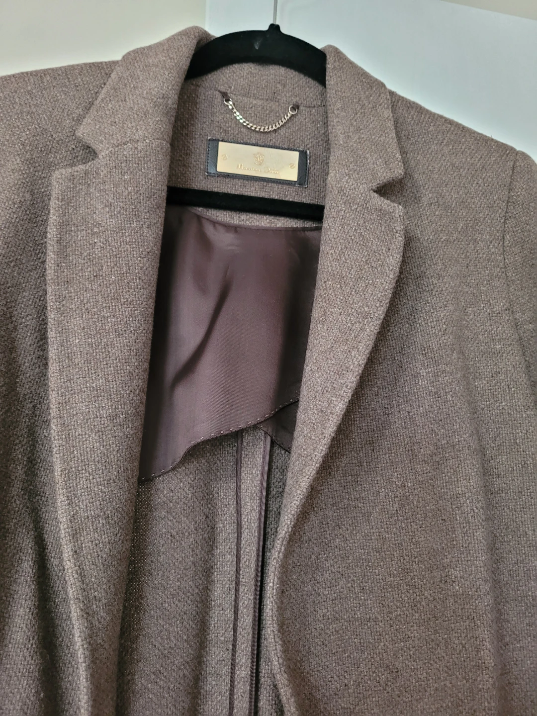Massimo Dutti Brown Wool Blend 🏈Coat