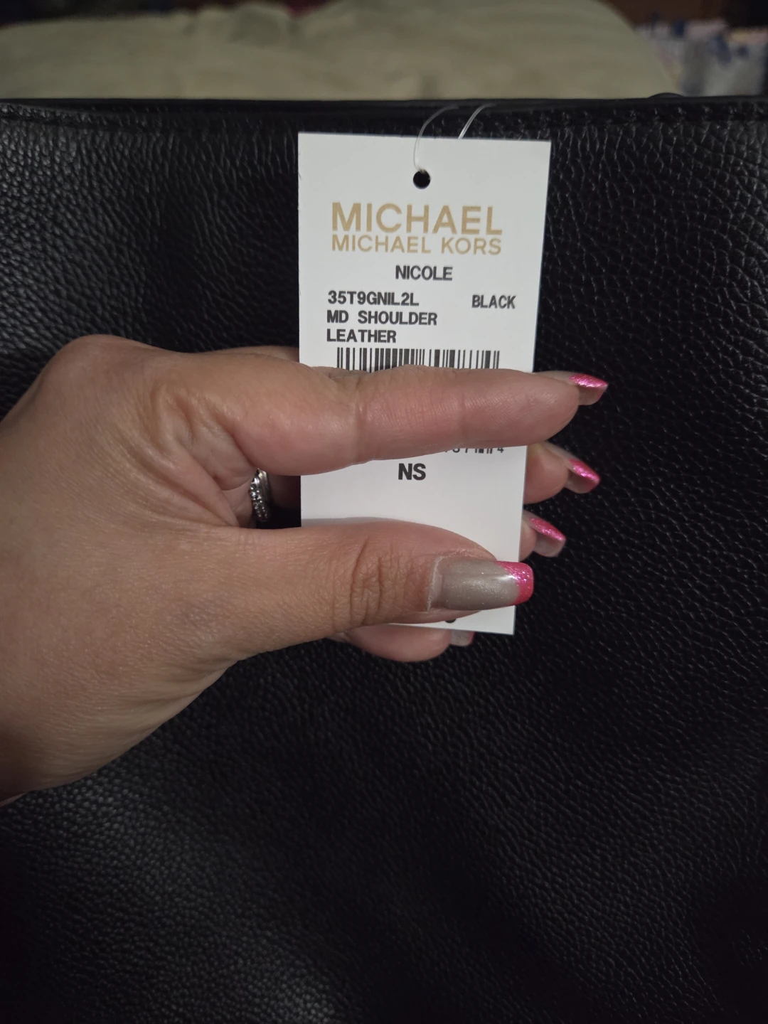 Michael Kors Black Leather Hobo Shoulder Bag - photo 4