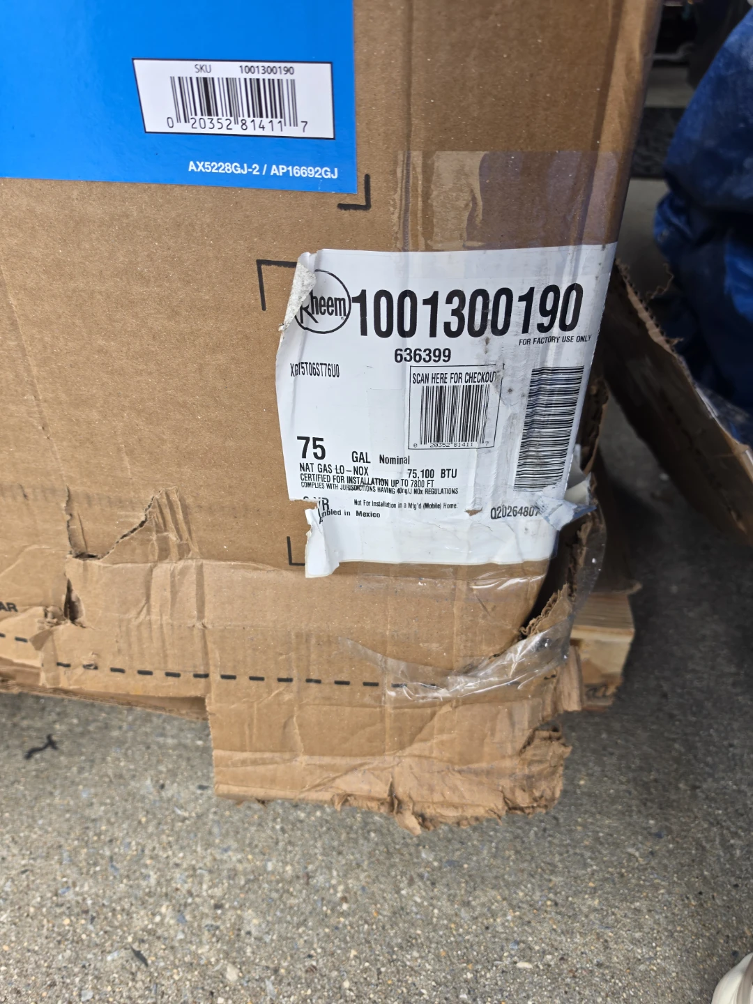 Rheem 75 Gallon Natural Gas Water Heater - photo 2