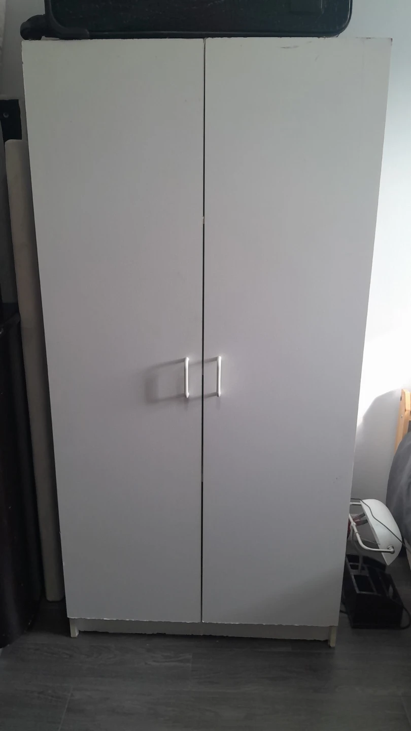 White Two-Door Storage Cabinet