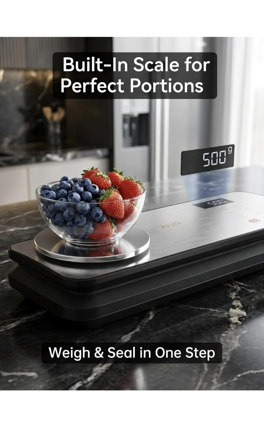 New Vacuum Sealer for Food, Saver with Digital Scale - photo 4