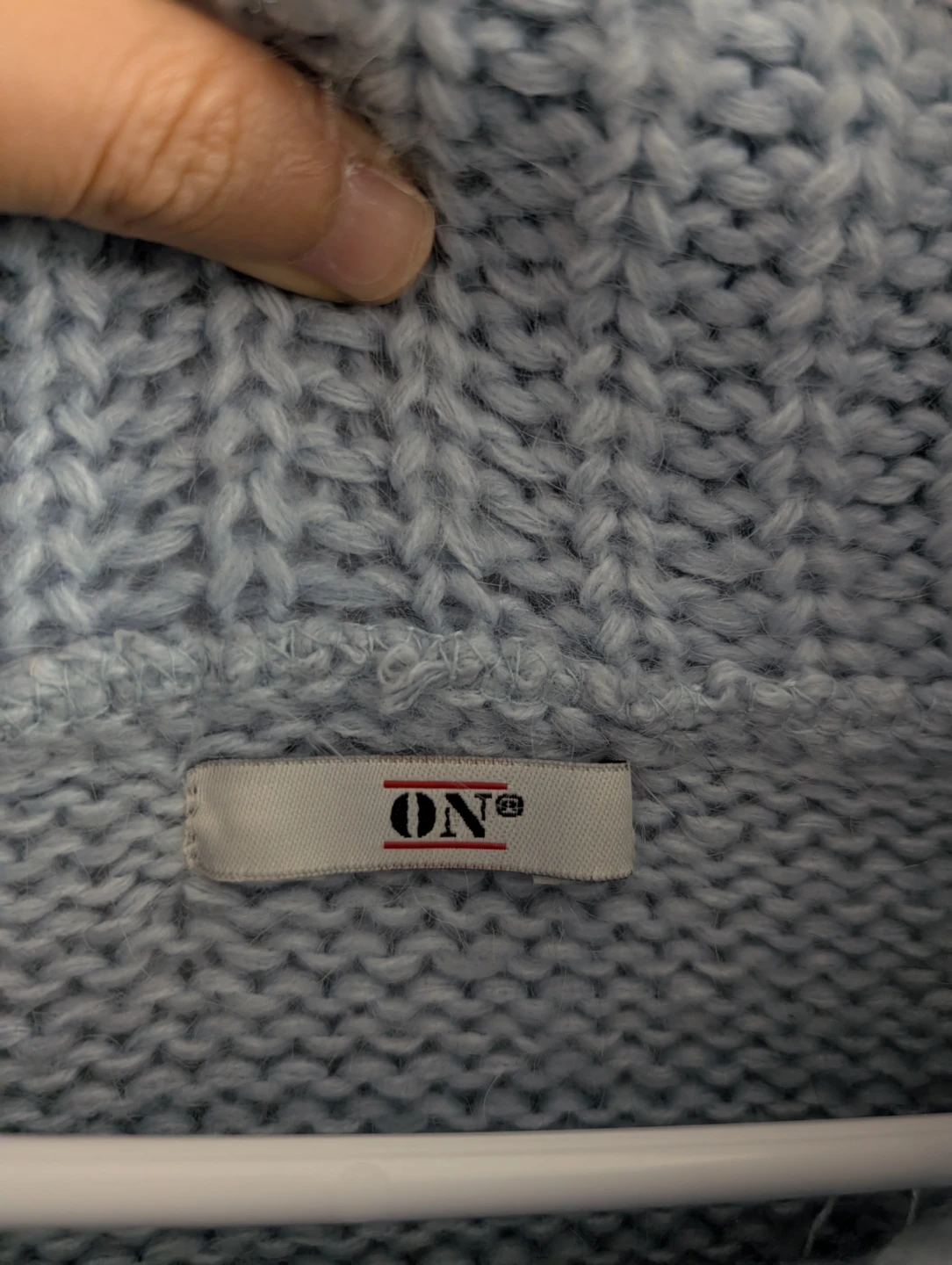 ON Light Blue Cowl Neck Knit Sweater - photo 2