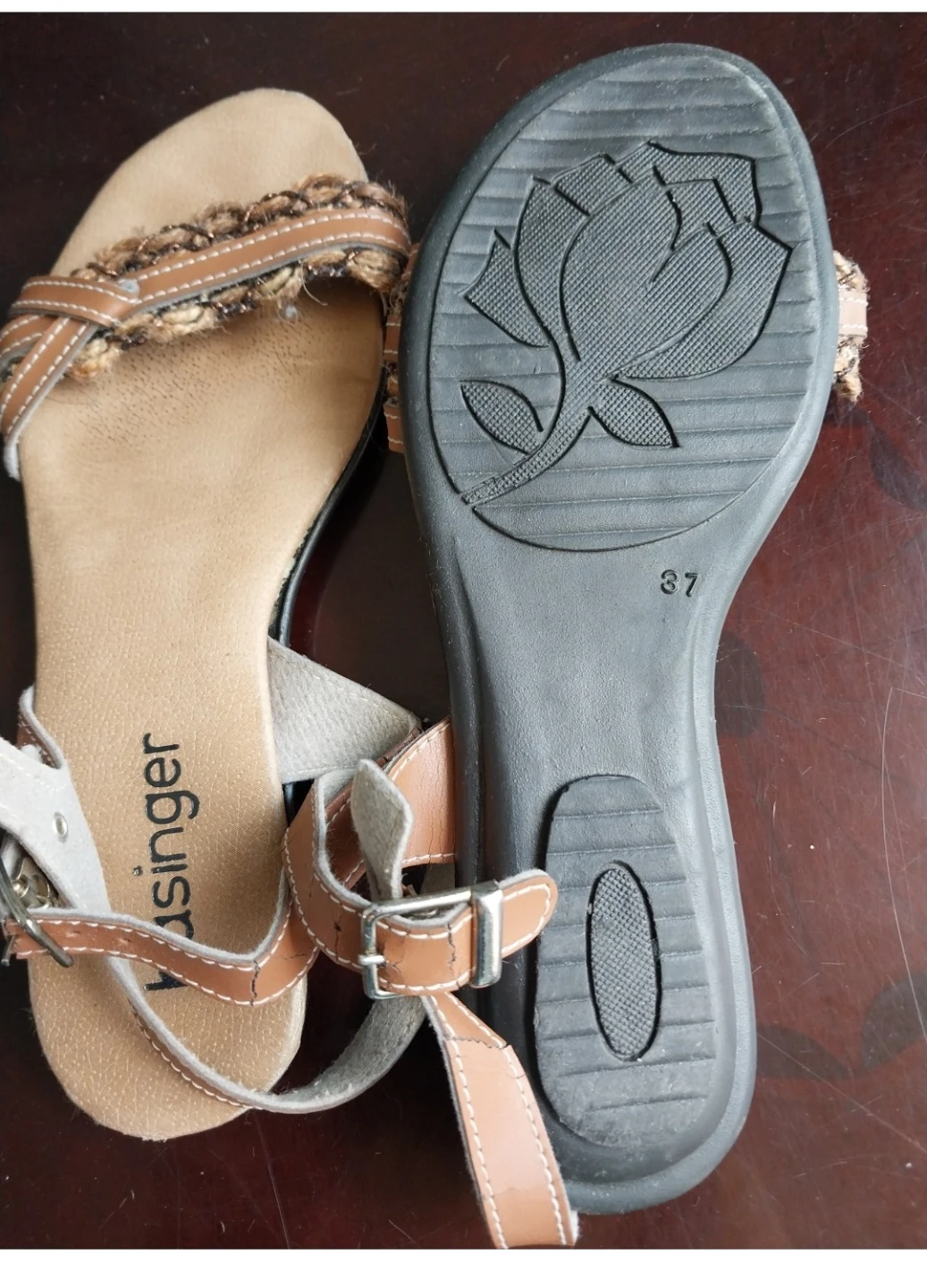 Basinger Tan Sandals Size 37. - photo 2