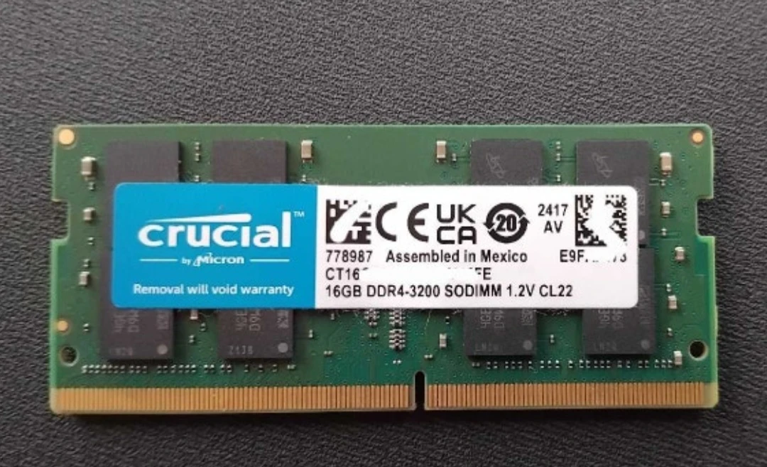 Crucial 16GB DDR4-3200 SODIMM RAM