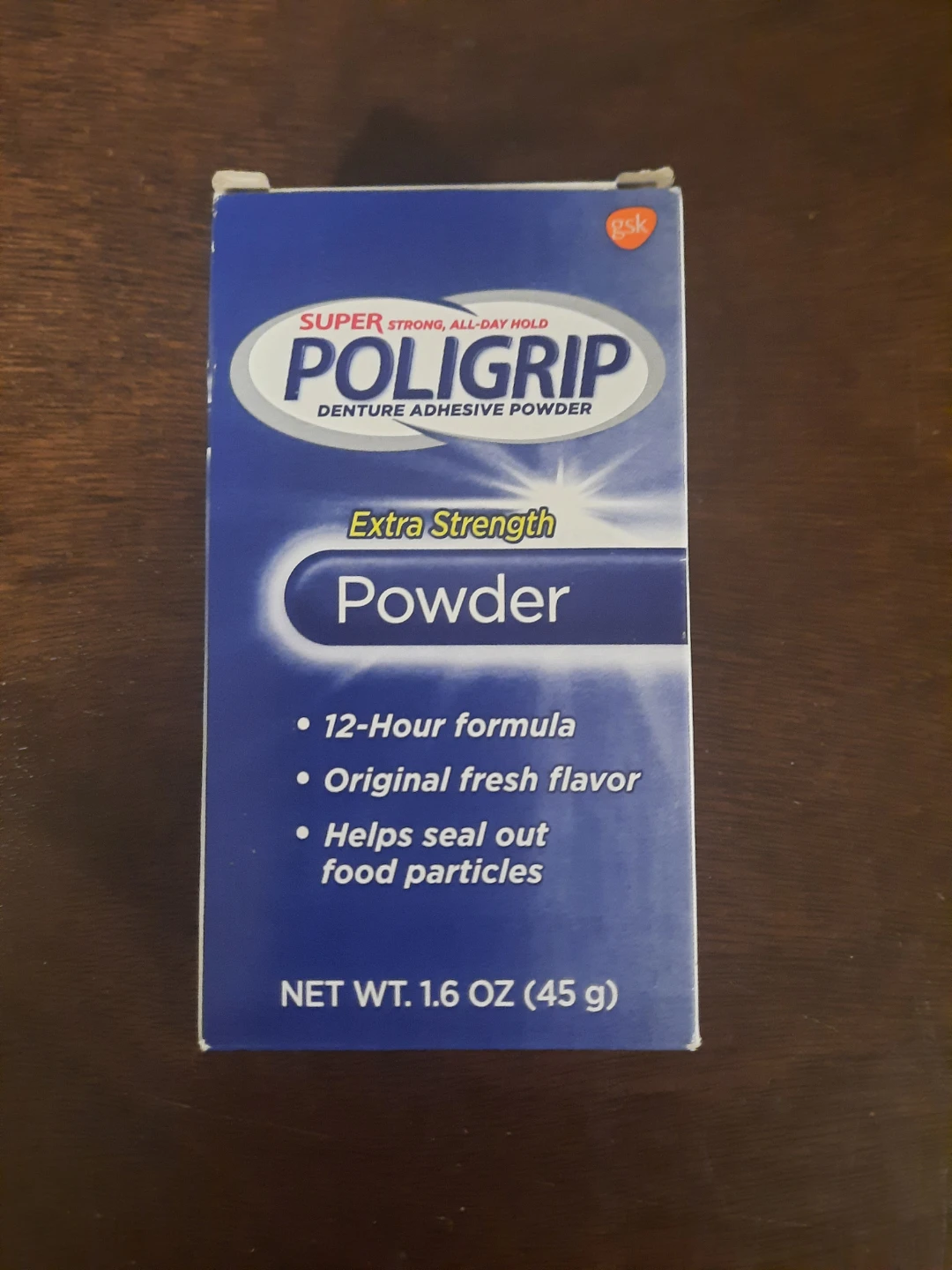 Poligrip Extra Strength Denture Adhesive Powder 1.6 oz