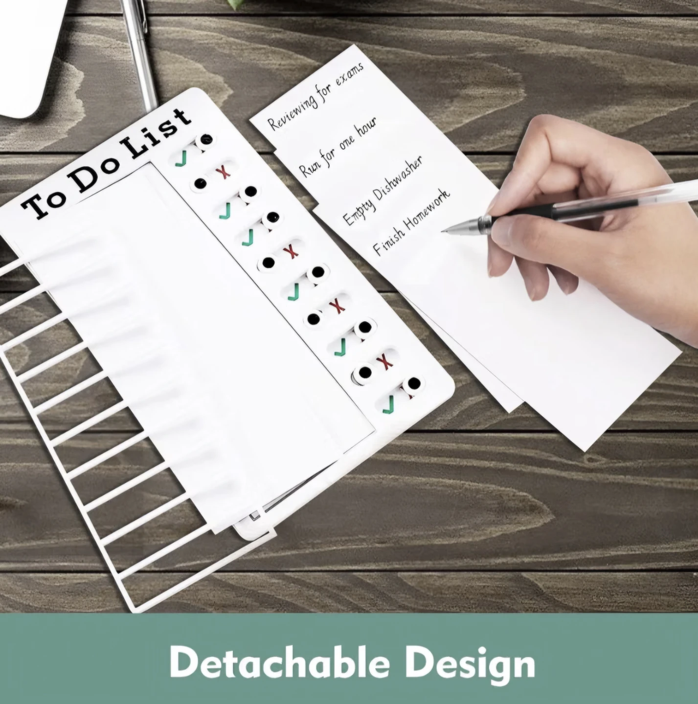 2Pcs Portable Plastic Chore Checklist To Do List 12cmx20cm - photo 2