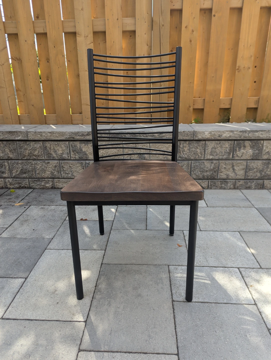 Metal and Wood Dining Chair - Set of 6