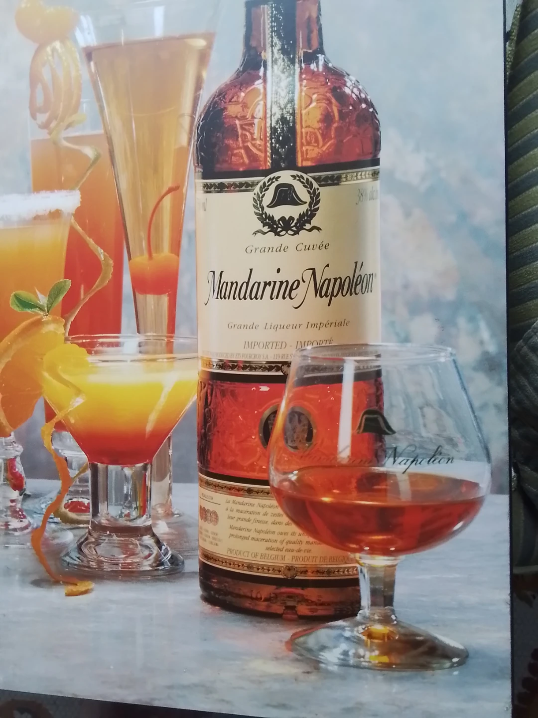 Vintage 1994 Mandarine Napoleon Liqueur Wood Plaque - photo 2