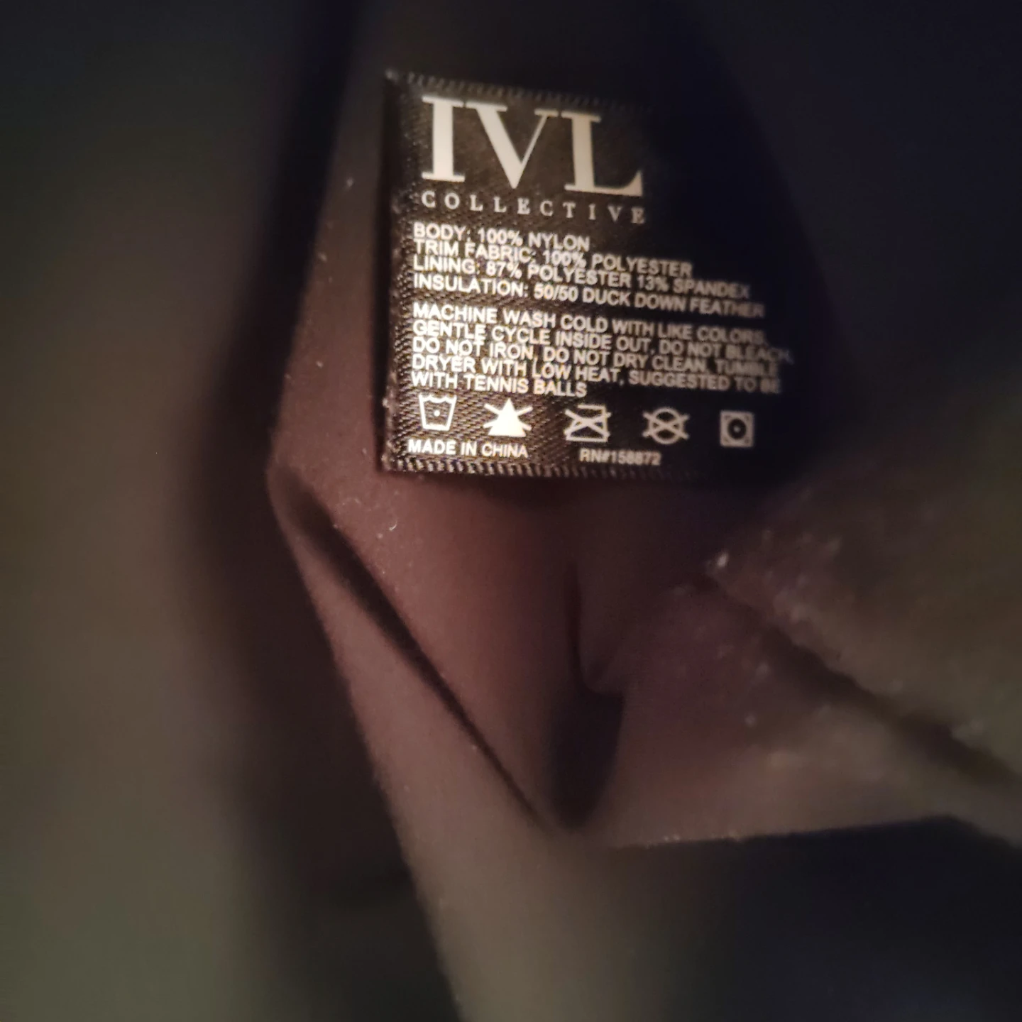 IVL Collective Black Glossy Down Puffer Vest with Hood - photo 4