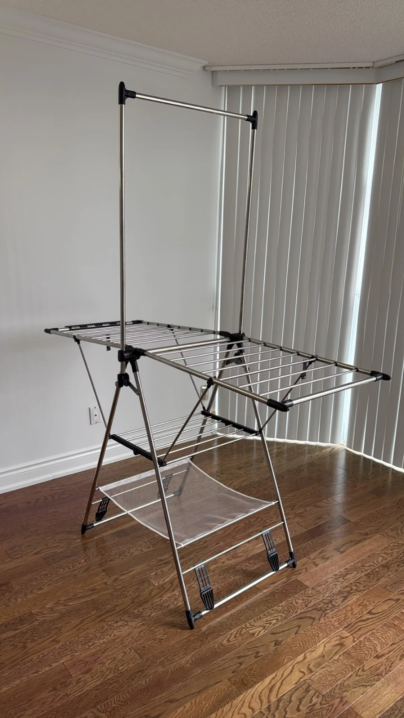 Collapsible Stainless Steel Clothes Drying Rack - photo 3