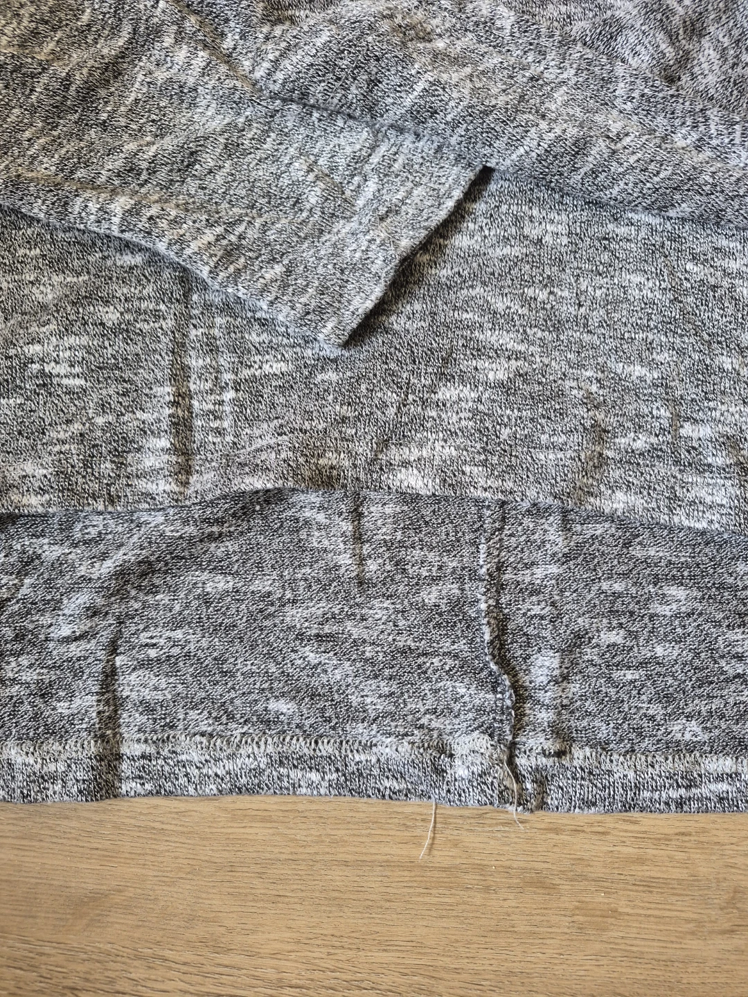 Size L Grey Marled Turtleneck shortened Sweater - photo 3