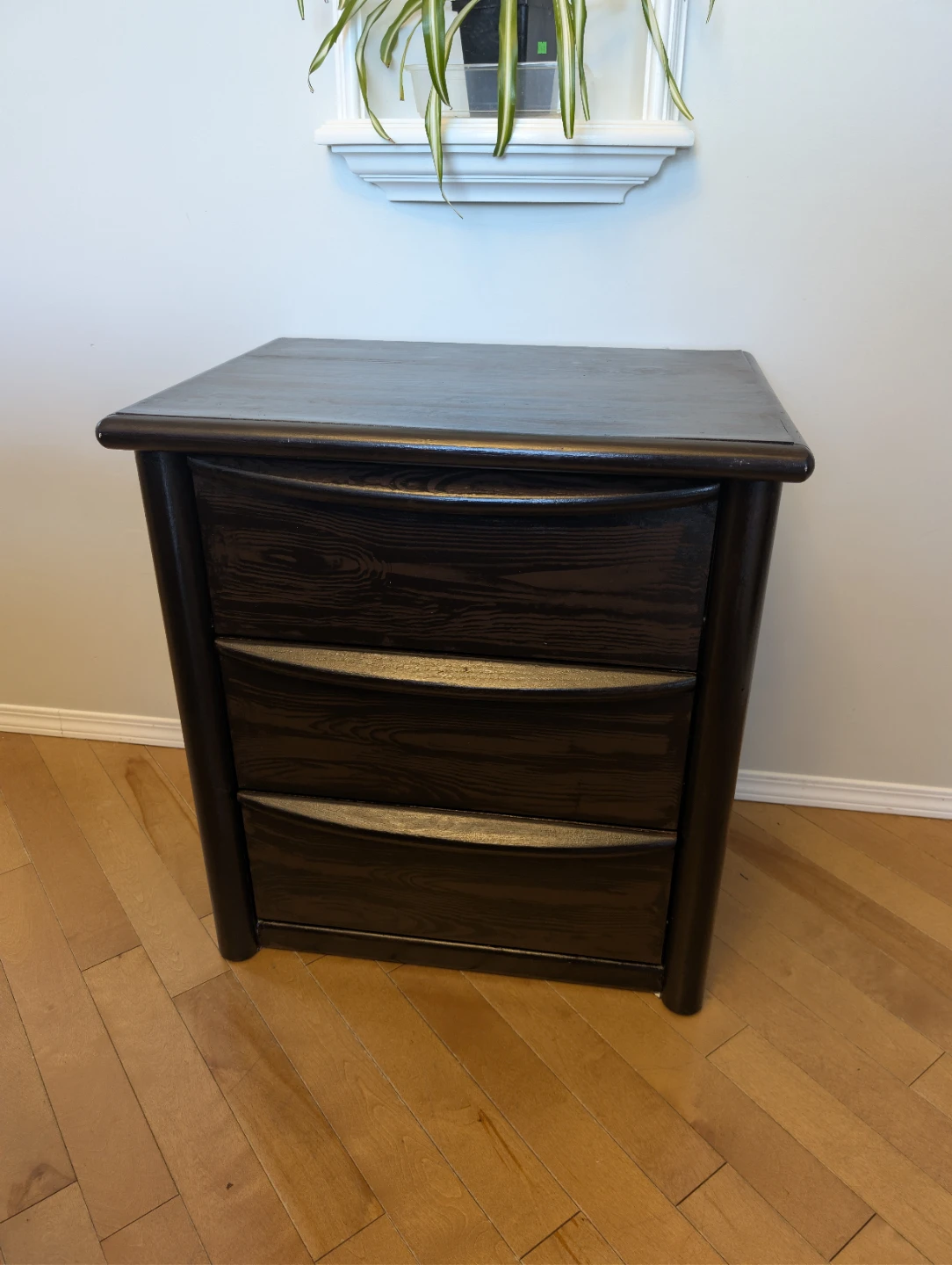 Palliser Dark Wood grain 3-Drawer Nightstand