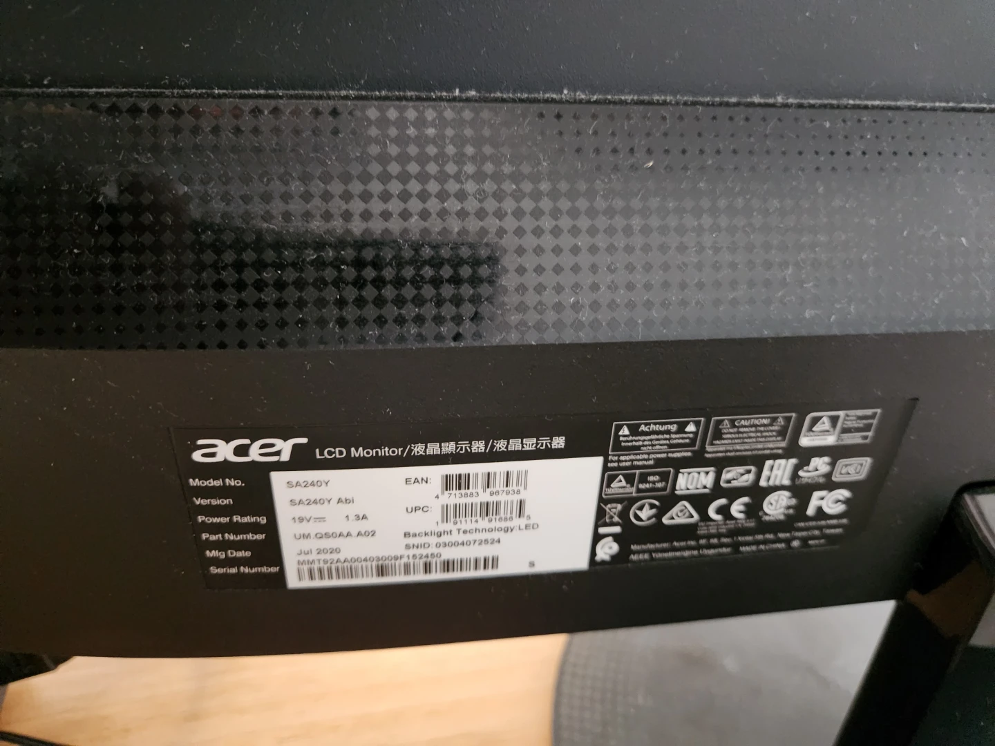 Acer monitor - photo 4