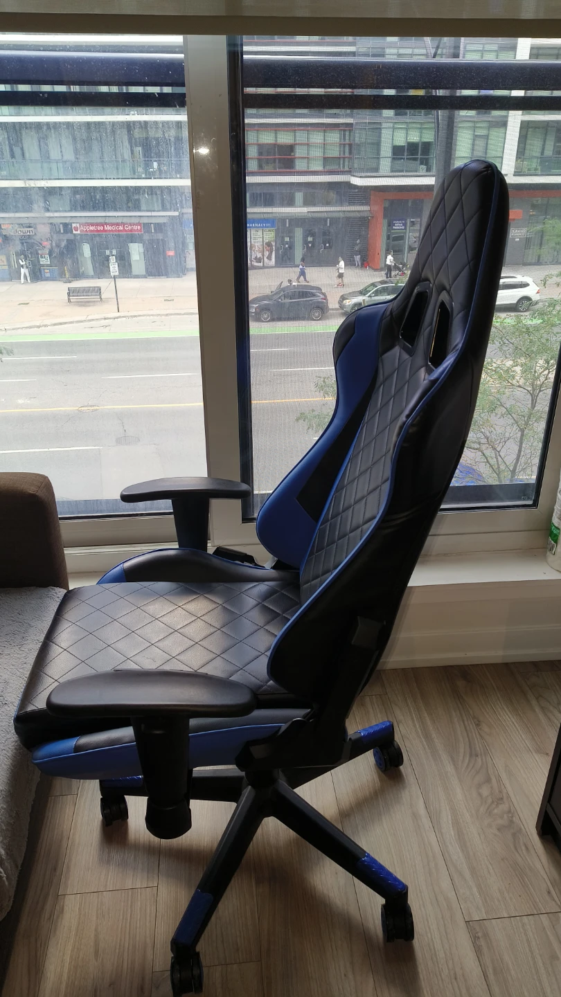 Blue and Black Gaming Chair - photo 4