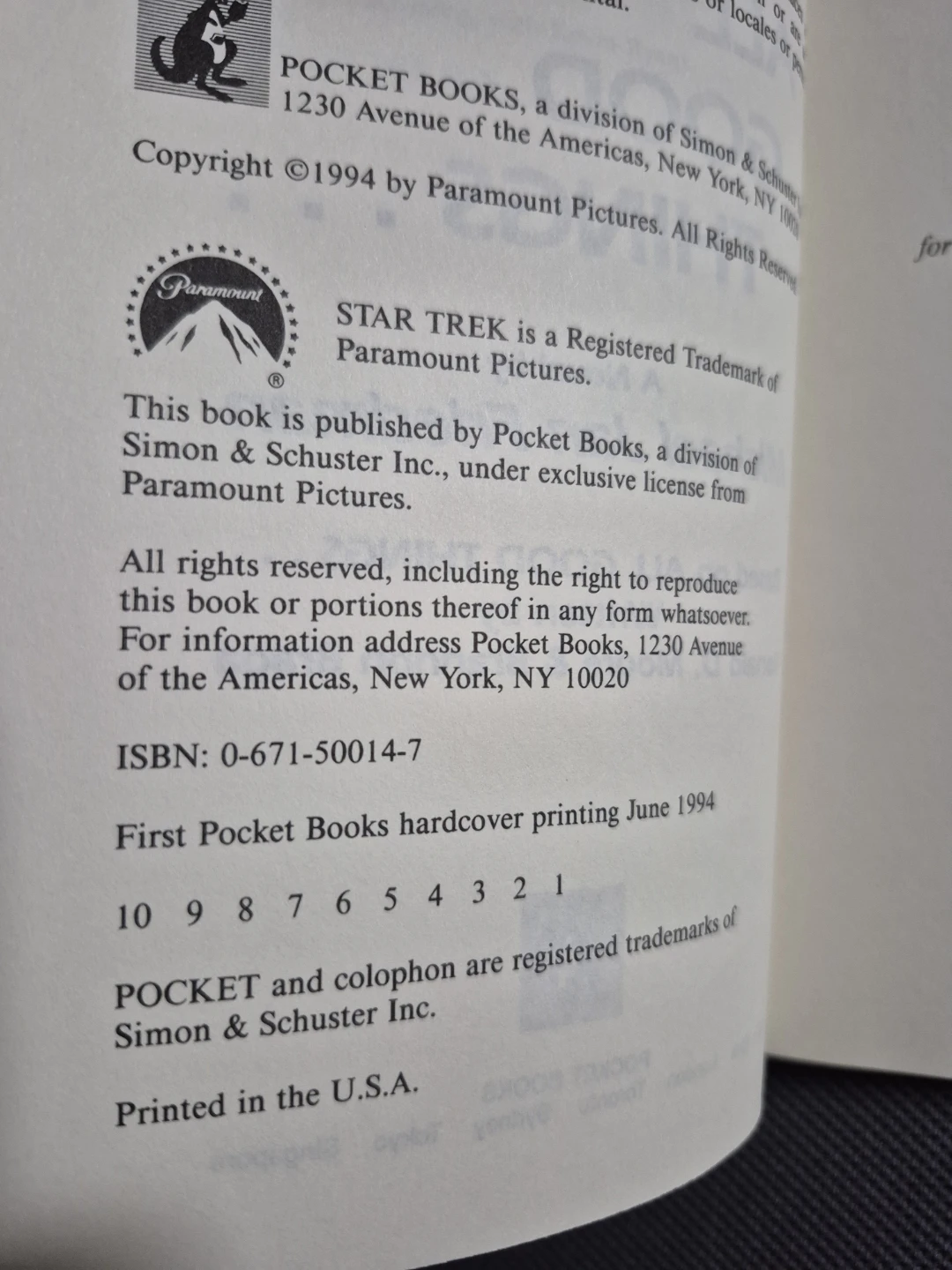 Star Trek: TNG - All Good Things (1st Edition - HC) - photo 4