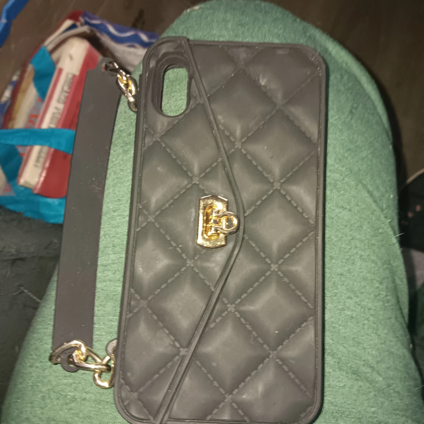 Black Quilted Phone Case - photo 2