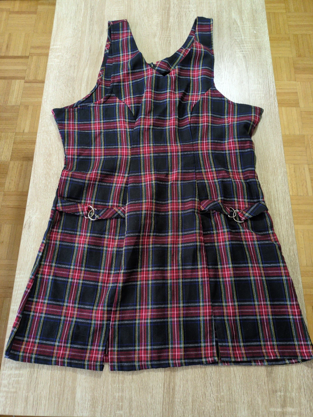 Plaid Pinafore Dress