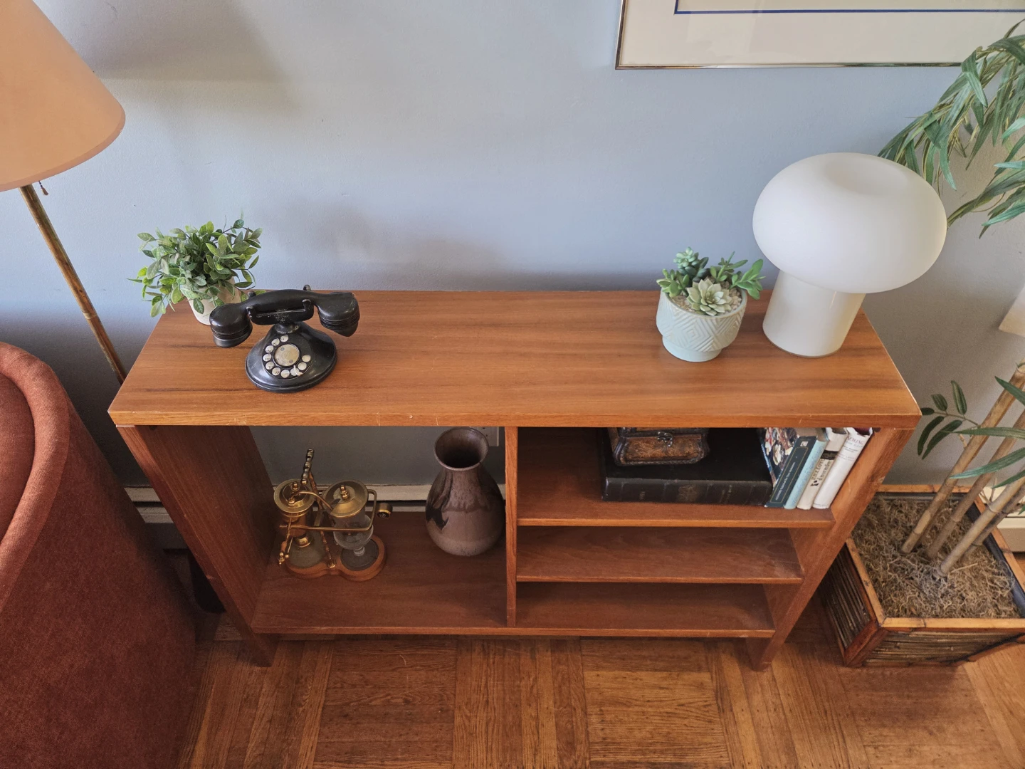 MCM Ultra Slim Solid Teak Modular Bookcase (Delivery Available) - photo 4