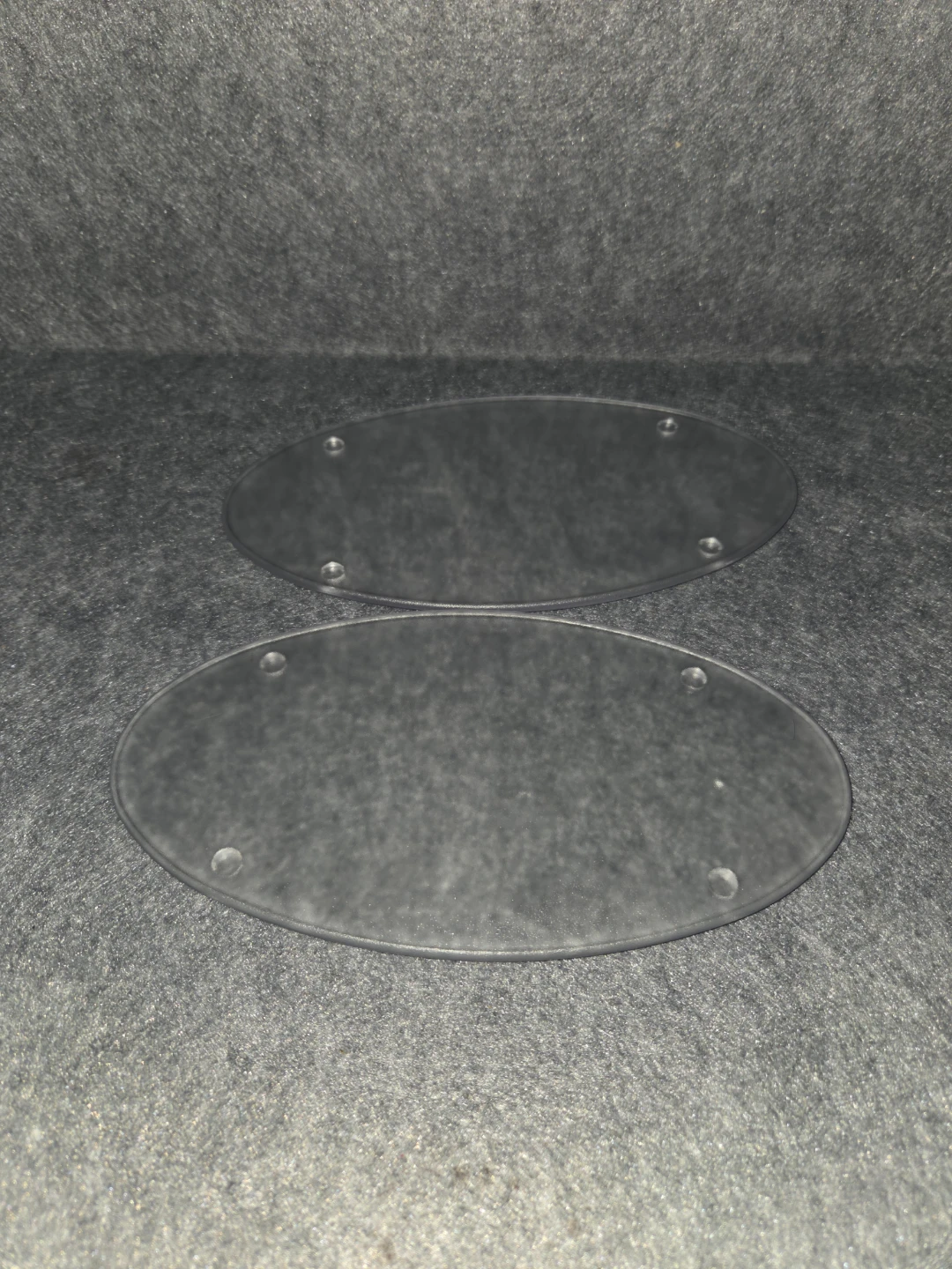 Two Clear Acrylic Oval Display Bases - photo 3