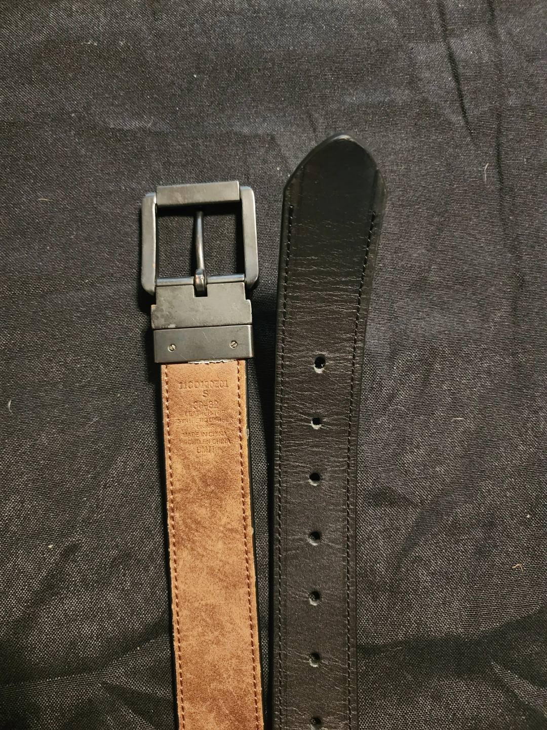Columbia Men's black leather belt - photo 3