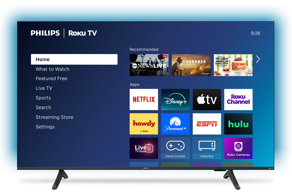Roku Phillips TV, selling for parts,, broken screen