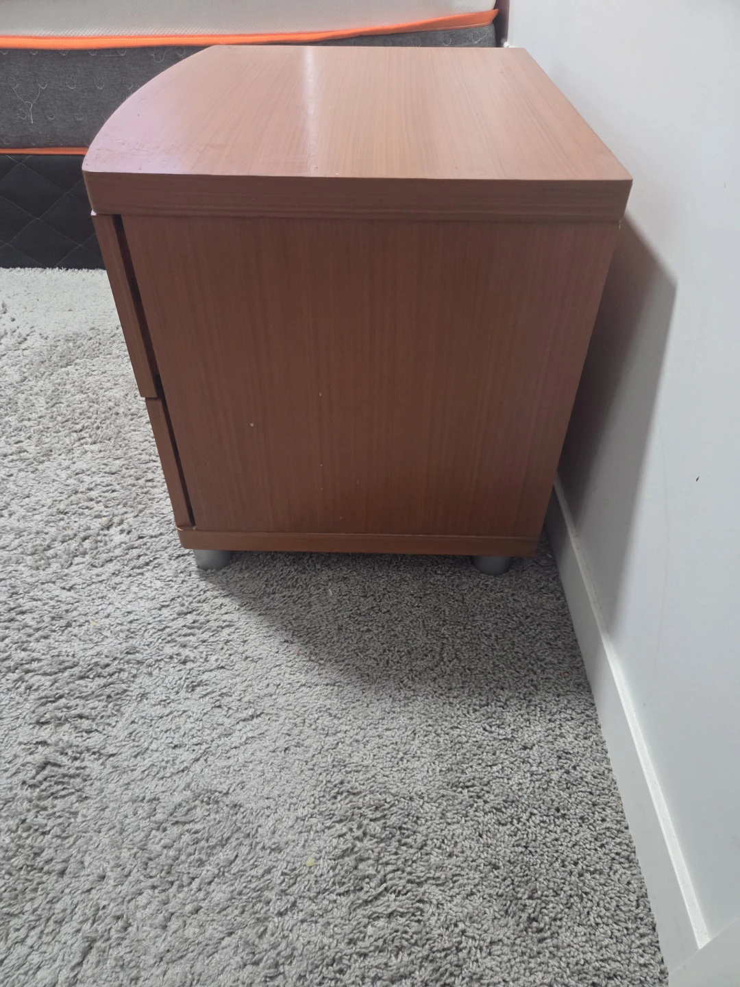 Wooden two-drawer nightstand - photo 2