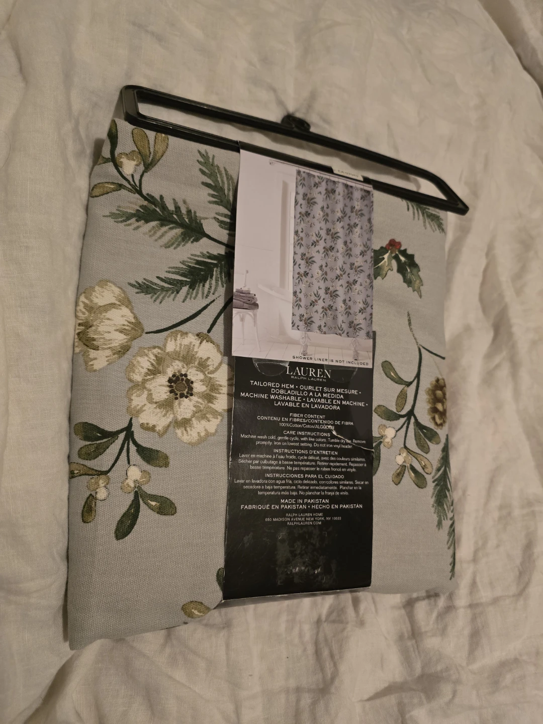 🏈 New Lauren Ralph Lauren Floral Shower Curtain - photo 2