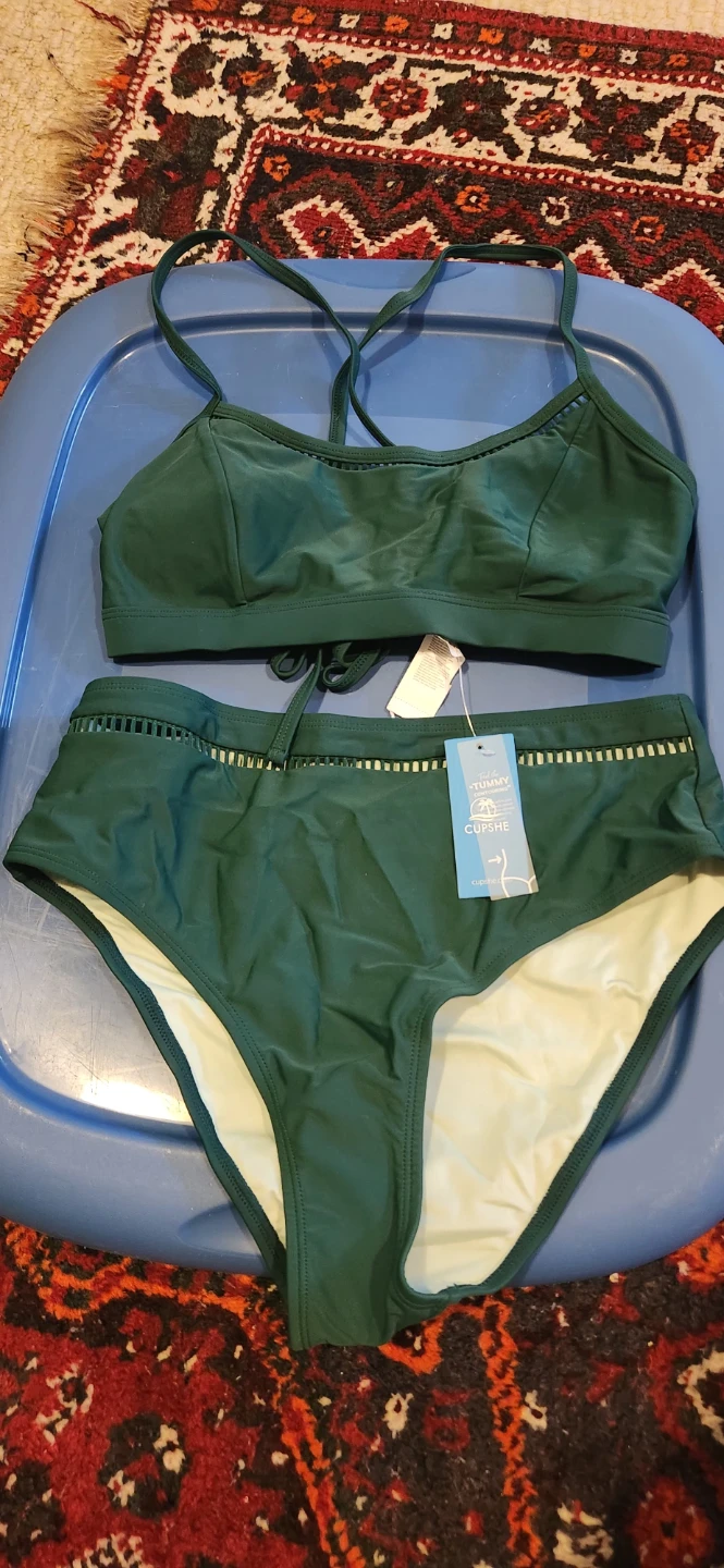 Brand new Cupshe Green Two-Piece Bikini