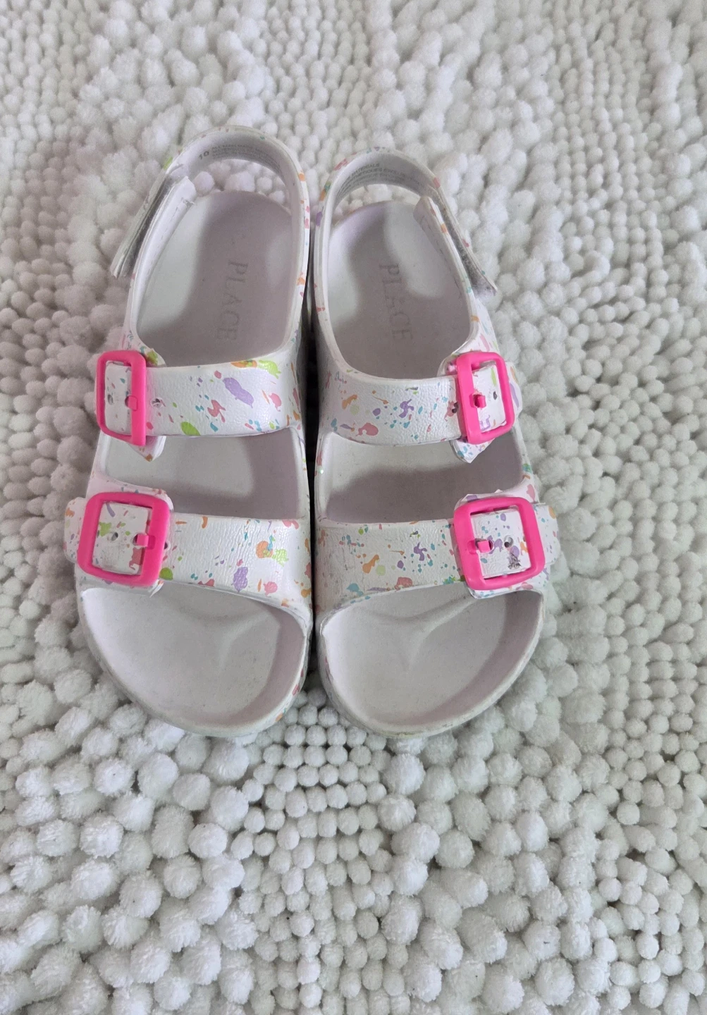 The Children's Place Paint Splatter Sandals Size 11