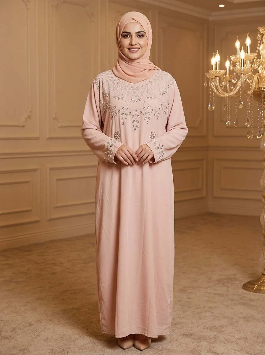 Elegant Embellished Abaya Collection - photo 4