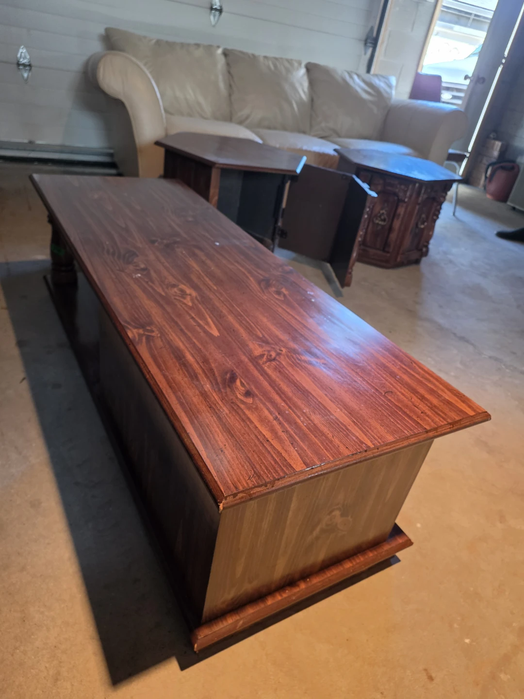 Vintage solid wood coffee table - photo 2