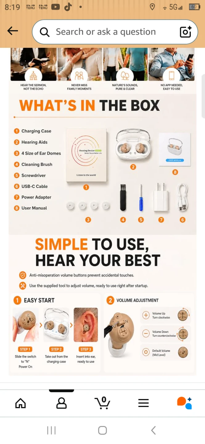 Hearing Device Set with Charging Case - photo 2