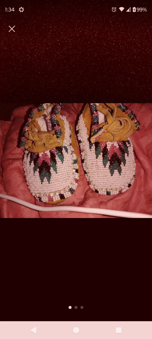 Handmade Baby Beaded Moccasins