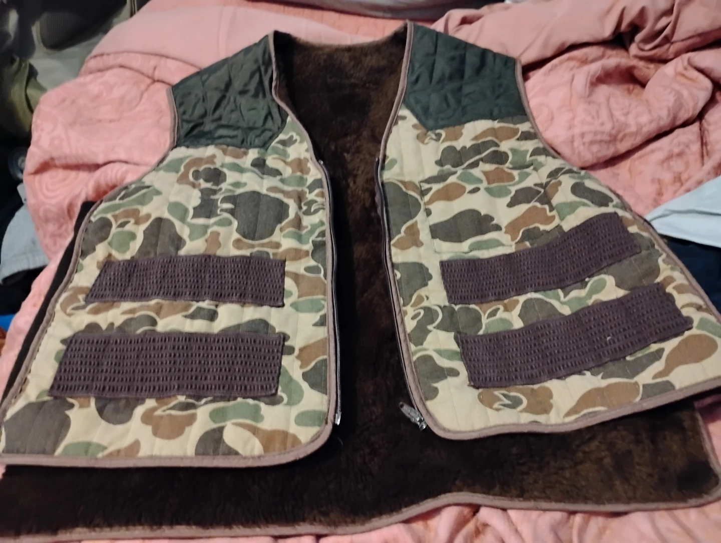 Vintage Camo Quilted Hunting Vest