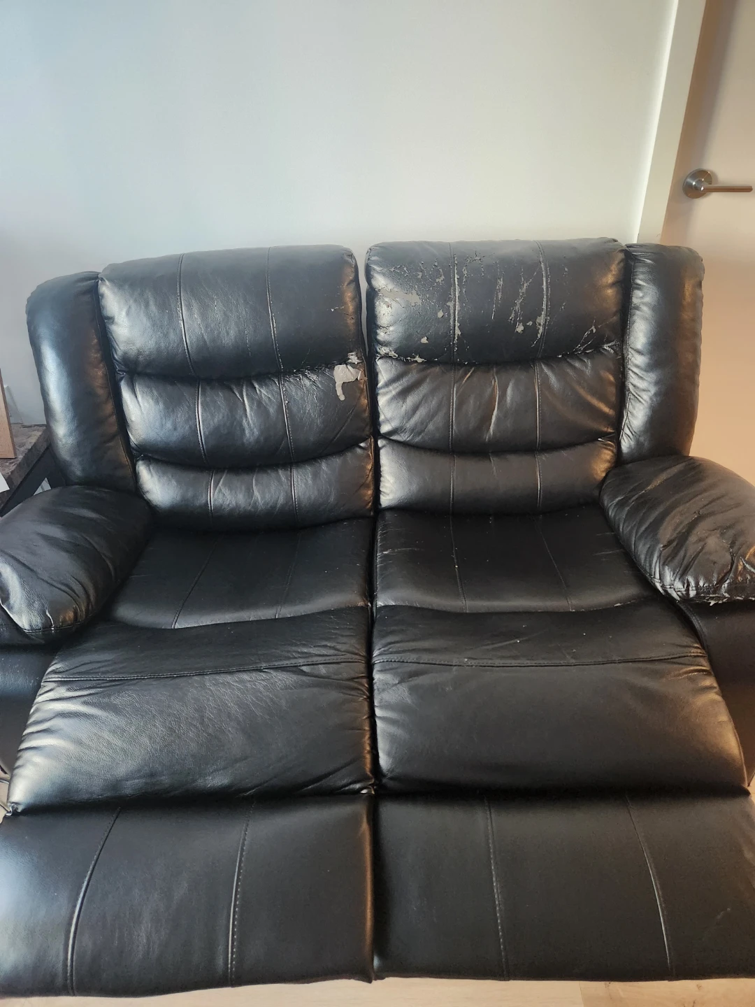 Free Used Reclining Loveseat - photo 4