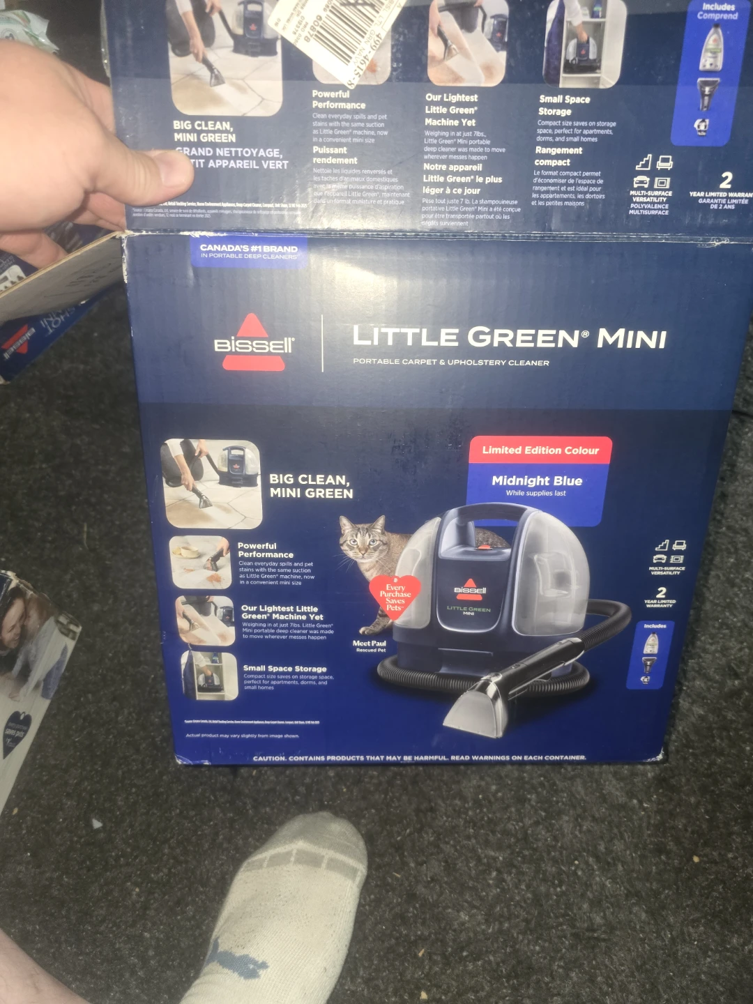 Bissell Little Green Mini Carpet Cleaner - Midnight Blue - photo 2